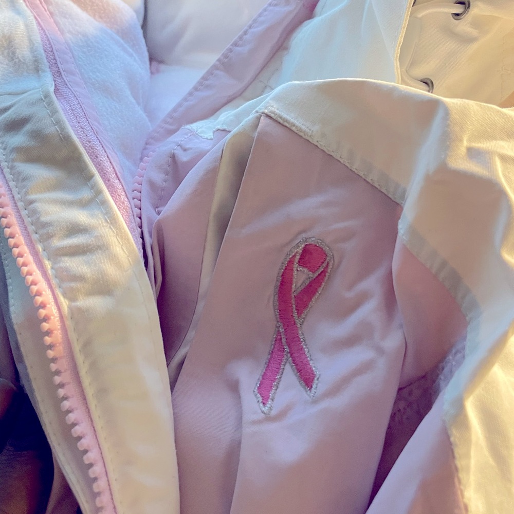 Columbia® Pink Breast Cancer Coat Detachable Lining & Hood Waterproof